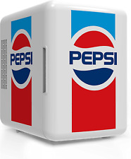 MIS138PEP Pepsi Retro Logo, Mini Portable Compact Personal Fridge Cooler, 4 Lite for sale  Shipping to South Africa