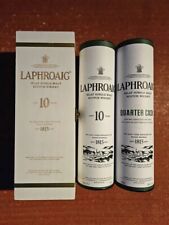 LAPHROAIG 10 YEARS SINGLE MALT SCOTCH WHISKY Empty WOOD BOX And Quarter Cask  for sale  Shipping to South Africa