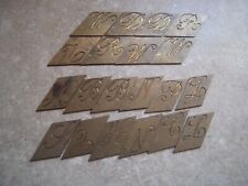 Gravograph brass lettering for sale  STREET