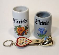 Chaveiro Elfriede Souvenirs personalizado mini canecas e sino Baviera Alemanha comprar usado  Enviando para Brazil