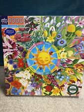 EEBOO 1000 PIECE PUZZLE- Flower Calendar Kevin Hawkes Premium Jigsaw for sale  Shipping to South Africa