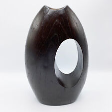 Modern Wood Look Vase with Asymmetrical Design - Organic Abstract Sculpture for sale  Shipping to South Africa