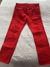 Dsquared2 jeans red for sale  SOUTHALL