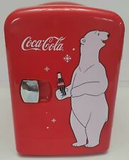 Coca Cola Coke Mini Fridge Koolatron KWC-4 Hot Cold Counter Can Polar Bear, used for sale  Shipping to South Africa