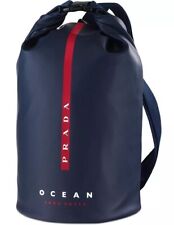 Prada Luna Rossa alça única balde vela academia bolsa backpac azul marinho NOVO com bolsa de pó comprar usado  Enviando para Brazil