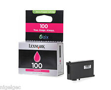 LEXMARK 100 ORIGINAL MAGENTA INKJET CARTRIDGE 14N0901E S305 S405 S505 S605 for sale  Shipping to South Africa