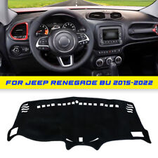 1x Tapete de Painel Preto DashMat Capa Solar Pad Para Jeep Renegade BU 2015-2022 comprar usado  Enviando para Brazil