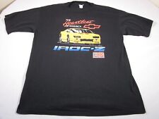 Camisa masculina vintage IROC-Z Camero grande preta Heartbeat of America Racing 1988 EUA Te comprar usado  Enviando para Brazil