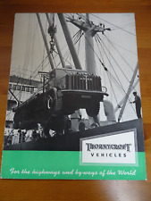 Thornycroft vehicles brochure for sale  LETCHWORTH GARDEN CITY