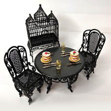 Used, Dollhouse Miniature Furniture. 1:12 scale. Wicker Patio Set for sale  Shipping to South Africa