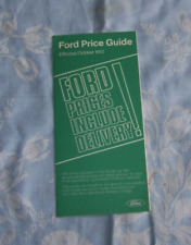 Guía de precios Ford a partir de octubre de 1972 cortina de acompañante Capri Consul Granada, usado segunda mano  Embacar hacia Argentina