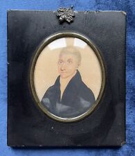 Antique Early C19th Portrait Miniature of a Gentleman, used for sale  Shipping to South Africa