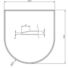 Hark glasbodenplatte 1300x1230 gebraucht kaufen  Rheinhausen-Bergheim