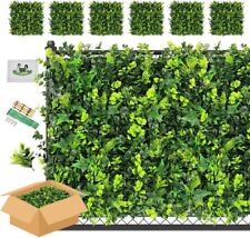 Artificial Hedge Plant Wall Panels 6 PCS 20"x20" Ivy Fence Screening ULAND, used for sale  Shipping to South Africa