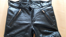 Leather pants, breeches, riding pants custom SIZE approx. 34 black new Langlitz cut for sale  Shipping to South Africa