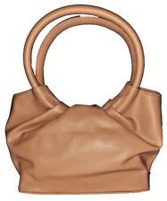 Bolsa de ombro feminina feita à mão, couro sintético, cor rosa chá, tamanho: médio, usado comprar usado  Enviando para Brazil