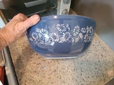 Vintage Pyrex #404 Colonial Mist 4 Qt Mixing Bowl Blue White Flowers for sale  Shipping to South Africa