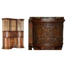 Antique Victorian Holland & Sons Mount Street London Hand Carved Display Cabinet for sale  Shipping to South Africa