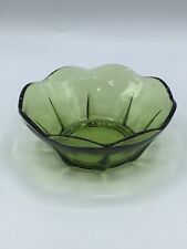 Vintage 1960’s Anchor Hocking Green Glass Tulip Shape Dessert Bowl 1 7/8" for sale  Shipping to South Africa