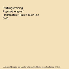 Prüfungstraining psychotherap gebraucht kaufen  Trebbin