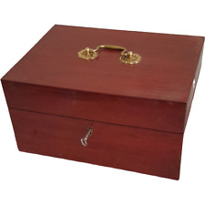 Vintage Wooden Storage Box Keepsake Memory Chest Lockable With 2 Keys for sale  Shipping to South Africa