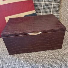 Brown faux leather for sale  DAGENHAM