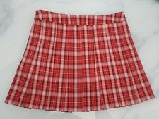 Red pleated tartan for sale  Shipping to Ireland