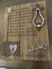 Bible MATTHEW 7:7-8 ASK Given SEEK Find KNOCK Door Will Open verse poems plaques for sale  Shipping to South Africa