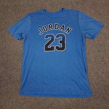 Camisa Jordan Para Hombre GRANDE Azul Jumpman Vuelo Mangas Cortas #23 Camiseta Talla L segunda mano  Embacar hacia Argentina