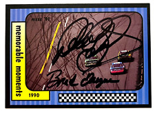 Used, Dale Earnhardt, Brad Teague NASCAR 1991 Maxx #136 Autographed Signed for sale  West Jordan