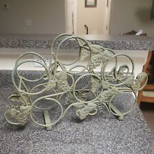 Used, Vintage Freestanding Grape Vine 6 Bottle Cast Iron Wine Holder Rack.  for sale  Shipping to South Africa