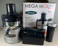 Tested Works Omega BMJ330 Mega Mouth Fruit and Vegetable Juicer Commercial w Box, used for sale  Shipping to South Africa