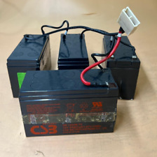 lot of 4 CSB Sealed Lead Acid Battery HRL 1234W F2FR 12V 34W, used for sale  Shipping to South Africa