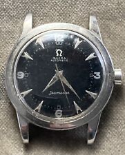 VINTAGE 1950 OMEGA SEAMASTER. AUTOMATIC. STAINLESS STEEL. 34 MM. NEEDS REPAIR for sale  Shipping to South Africa