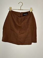 Mini-saia Reformation 100% linho marrom tamanho 4 comprar usado  Enviando para Brazil