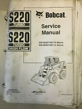 Bobcat S220 Turbo Skidsteer Servicio de taller en profundidad, libro de manual de reparación  segunda mano  Embacar hacia Argentina