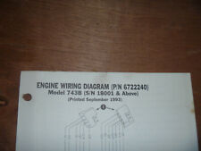 Bobcat 743B Skid Steer Engine Electrical Wiring Diagram Schematic Manual 18001, used for sale  Shipping to Canada