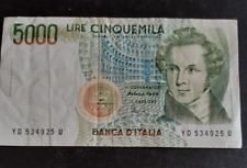 Banconota bernini 5000 usato  Torino