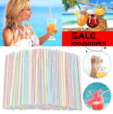 100 straws flexible for sale  UK
