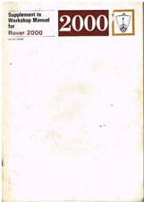 Rover series 2000sc for sale  MANSFIELD