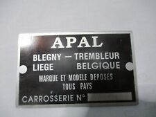 Nameplate apal buggy d'occasion  Expédié en Belgium