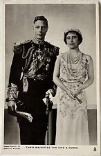 Raphael Tuck R.P. Postcard Their Majesties King George VI And Queen Elizabeth. for sale  Shipping to South Africa