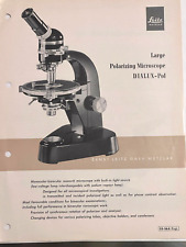 Microscope brochure. leitz for sale  READING