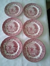 6 x Grindley English "Homeland" Staffordshire English Decorative Plates 20 cm for sale  Shipping to South Africa