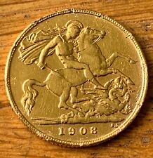 1908 half gold for sale  CARNFORTH
