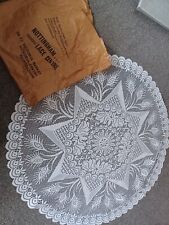 Vintage lace tablecloth for sale  SHEFFIELD