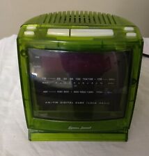 Usado, Antigo Lenoxx Sound TV Shape Transparente Verde Despertador Rádio AM/FM *Raro* comprar usado  Enviando para Brazil