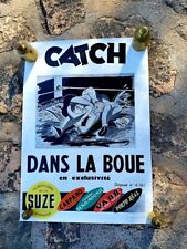 Affiche publicitaire catch d'occasion  Saint-Cyr-sur-Mer