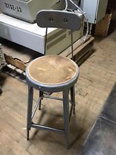Banqueta de bar vintage metal madeira assento maquinista desenhista cadeira vapor punk, usado comprar usado  Enviando para Brazil