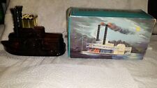 Vintage AVON SIDE WHEELER PADDLE BOAT AFTERSHAVE BOTTLE with ORIGINAL Box for sale  Annandale